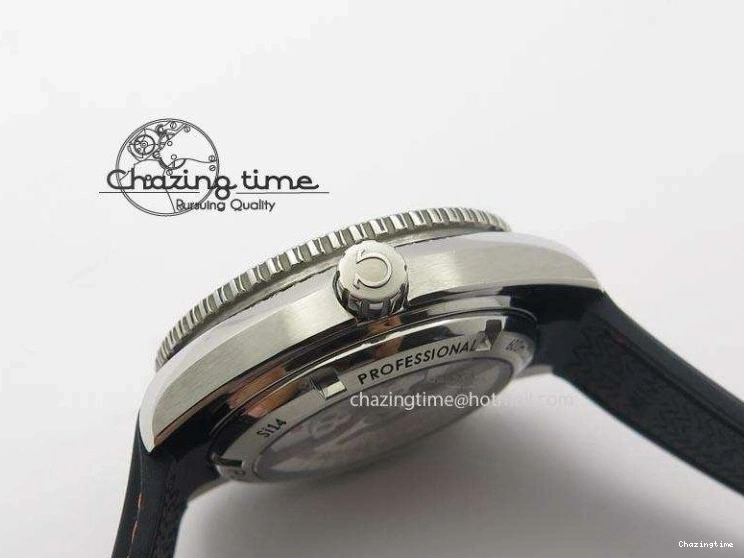 0327 Planet Ocean SS Bp Maker 45mm Black Bezel Orange Numbers On Black Rubber Strap A Popular 8220